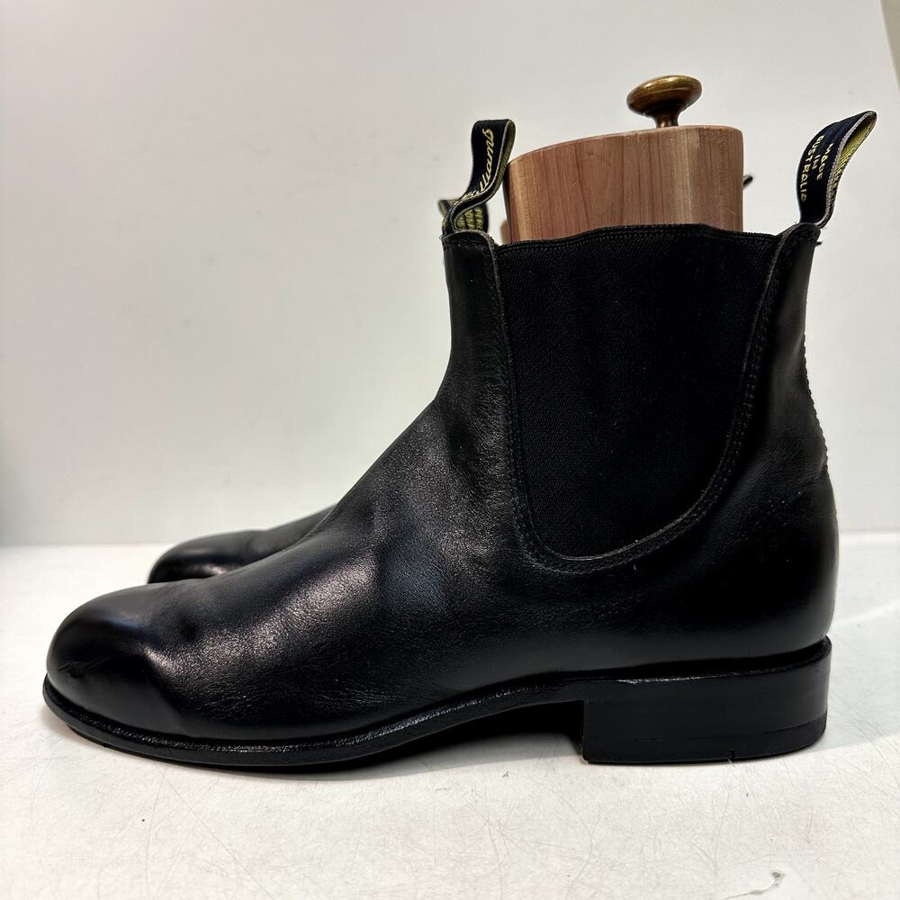 NEW HEELS R. M. Williams Craftsman Chelsea Boot Black UK 7 G US 8 Wide (E)